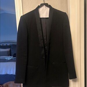 Banana Republic Black Textured Blazer